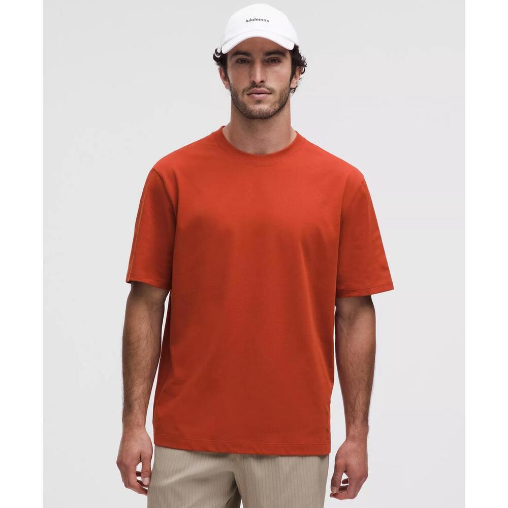 NWT Lululemon Heavyweight Cotton Jersey T-Shirt Autumn Rust Size M